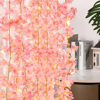 Cherry Blossom 2M LED String Light Garland For Bedroom Wedding And Party Decor 1