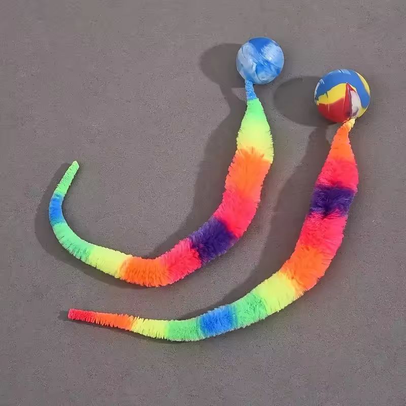 ActiveWriggle Geometric Worm Cat Toy  NoBattery Realistic Wiggling Chase Toy 1