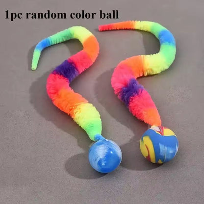 ActiveWriggle Geometric Worm Cat Toy  NoBattery Realistic Wiggling Chase Toy 3