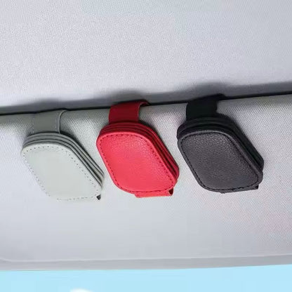 Compact Universal Car Visor Organizer Clip - Easy Sunglasses & Ticket Holder