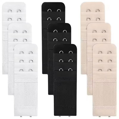 ComfyFit 9Pack Adjustable Soft Bra Extenders  2Hook 3Row Band Extender Set 5