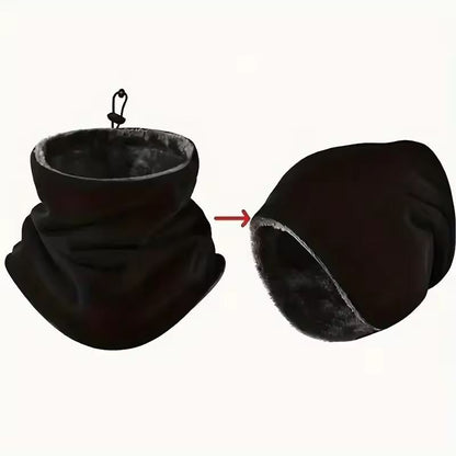 Mens Thermal Knit Neck Gaiter  Breathable Windproof Fleece Lined Outdoor Warmer 2