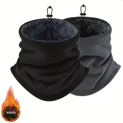 Mens Thermal Knit Neck Gaiter  Breathable Windproof Fleece Lined Outdoor Warmer 3