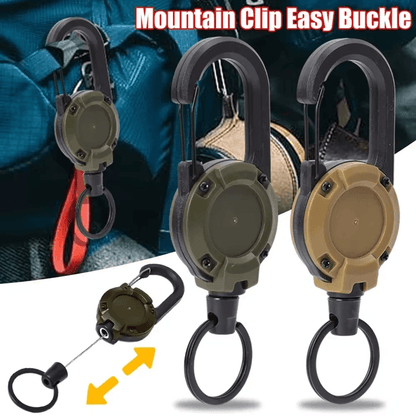 SteelGrip Retractable Carabiner Keychain 1