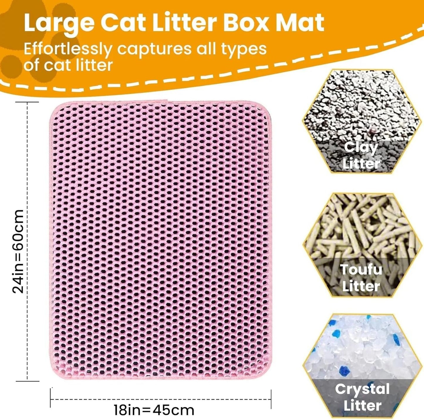 Waterproof Non Slip Cat Litter Mat 1