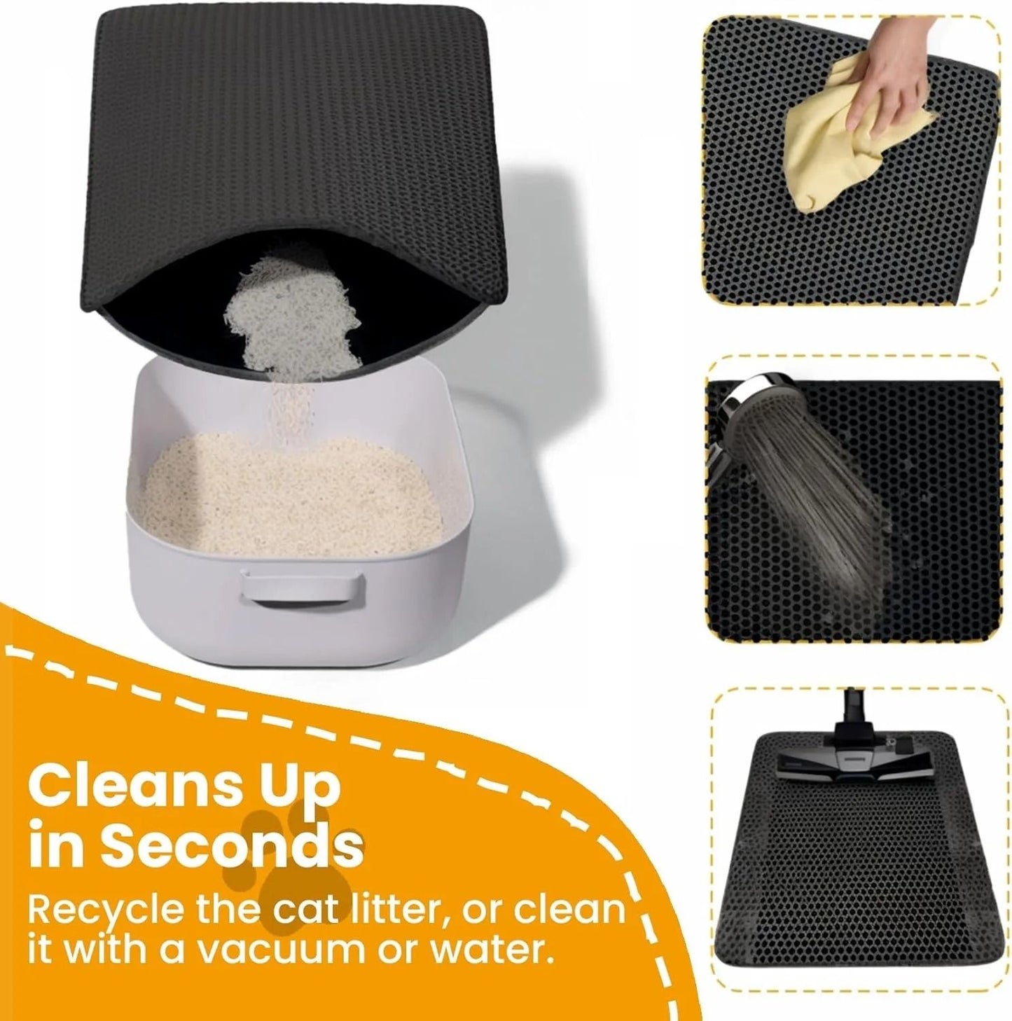 Waterproof Non Slip Cat Litter Mat 3