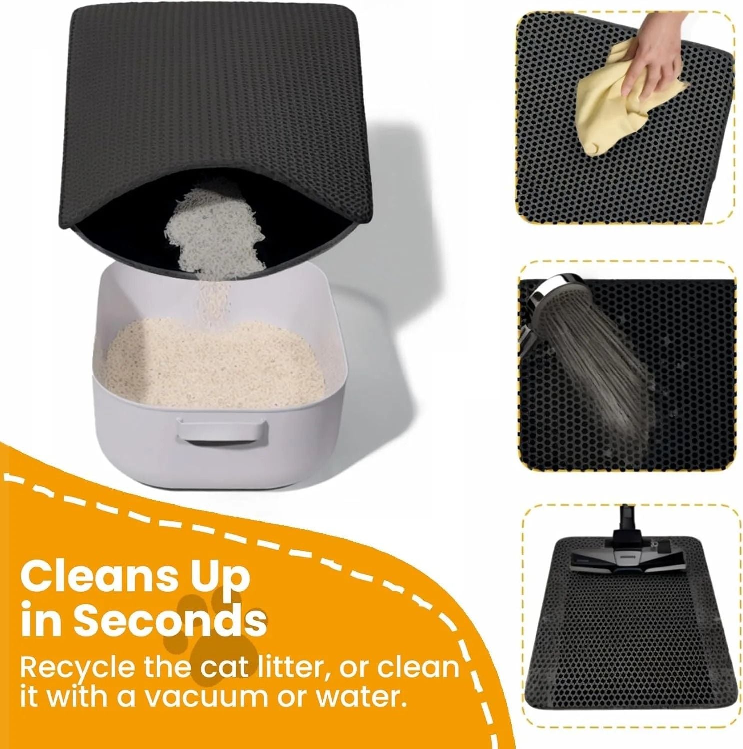 Waterproof Non Slip Cat Litter Mat 3