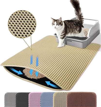 Waterproof Non Slip Cat Litter Mat 8
