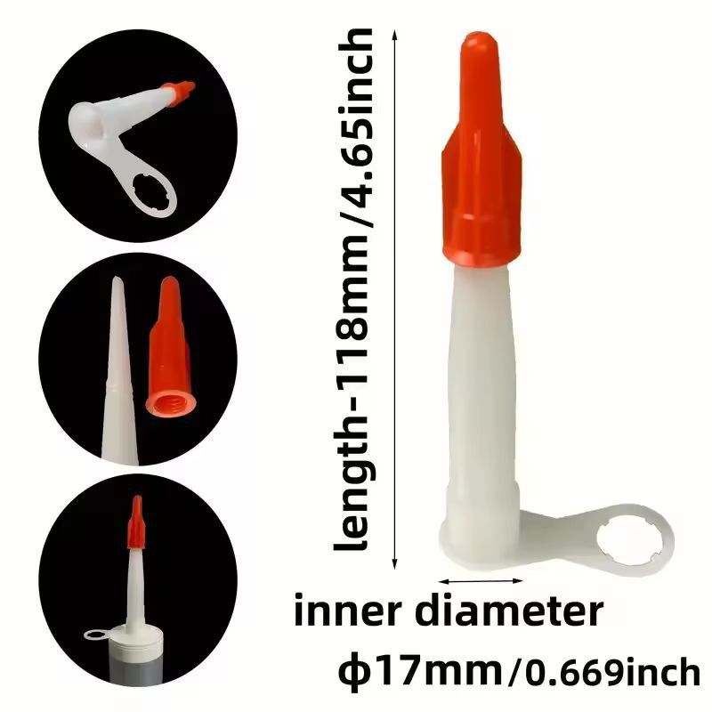 Caulk Saver Pro Nozzle Cap  Reusable Sealant  Adhesive Preserver 4