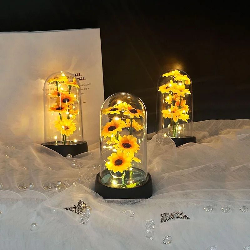 Small Artificial Sunflower Gift Set 3