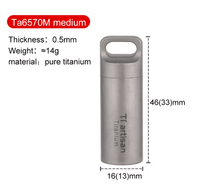 TitanCarry Mini Titanium Pill Container 3