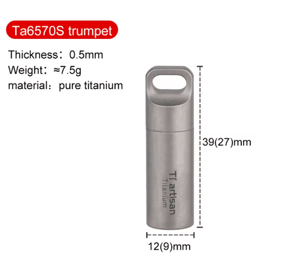 TitanCarry Mini Titanium Pill Container 4