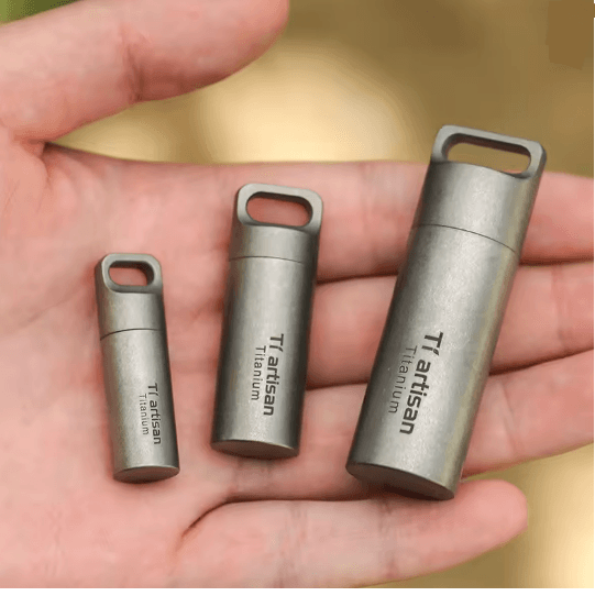 TitanCarry Mini Titanium Pill Container 7