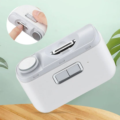 Electric Nail Clipper and Manicure Trimmer with LED Light for Adults and Babies