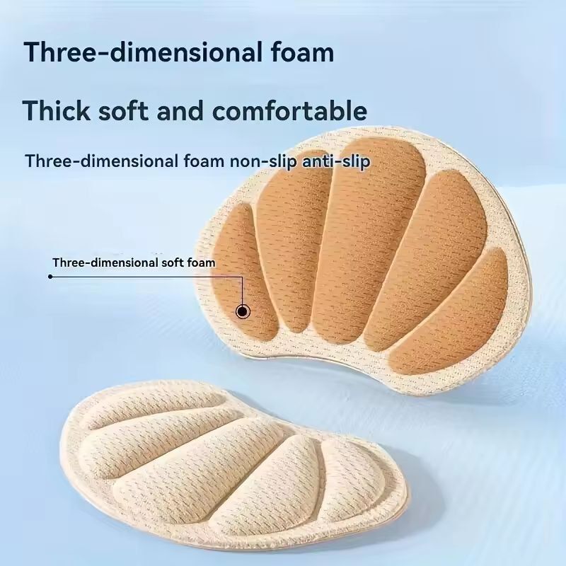 SecureStep 8Pack SelfAdhesive Heel Pads  AntiSlip Cushions To Prevent Heel Slipping  Blisters 2