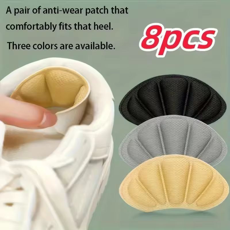 SecureStep 8Pack SelfAdhesive Heel Pads  AntiSlip Cushions To Prevent Heel Slipping  Blisters 5