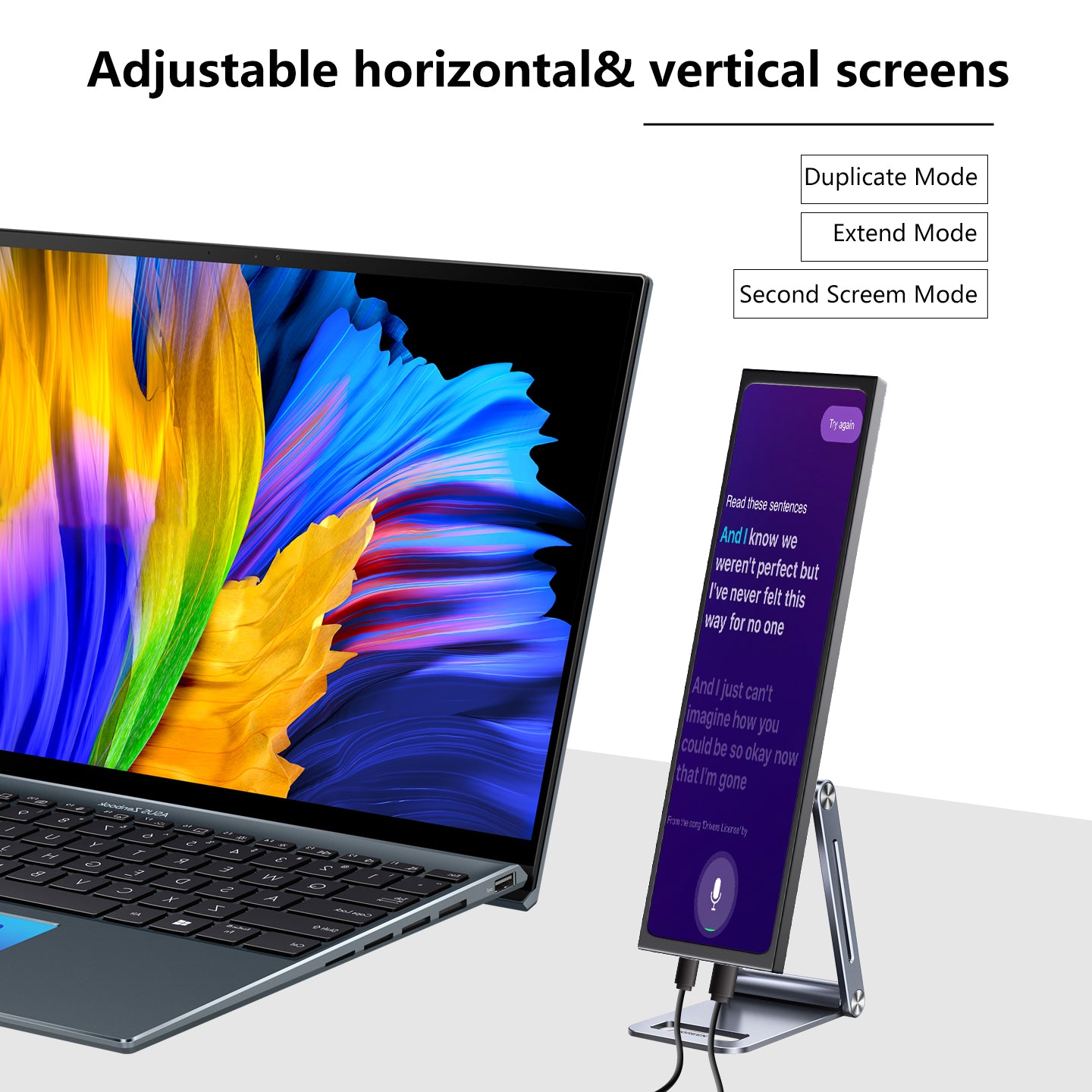 IPS Display VESA HDMI USBC Inch Portable Small Size Dual Connectivity Monitor For Laptop Use 2