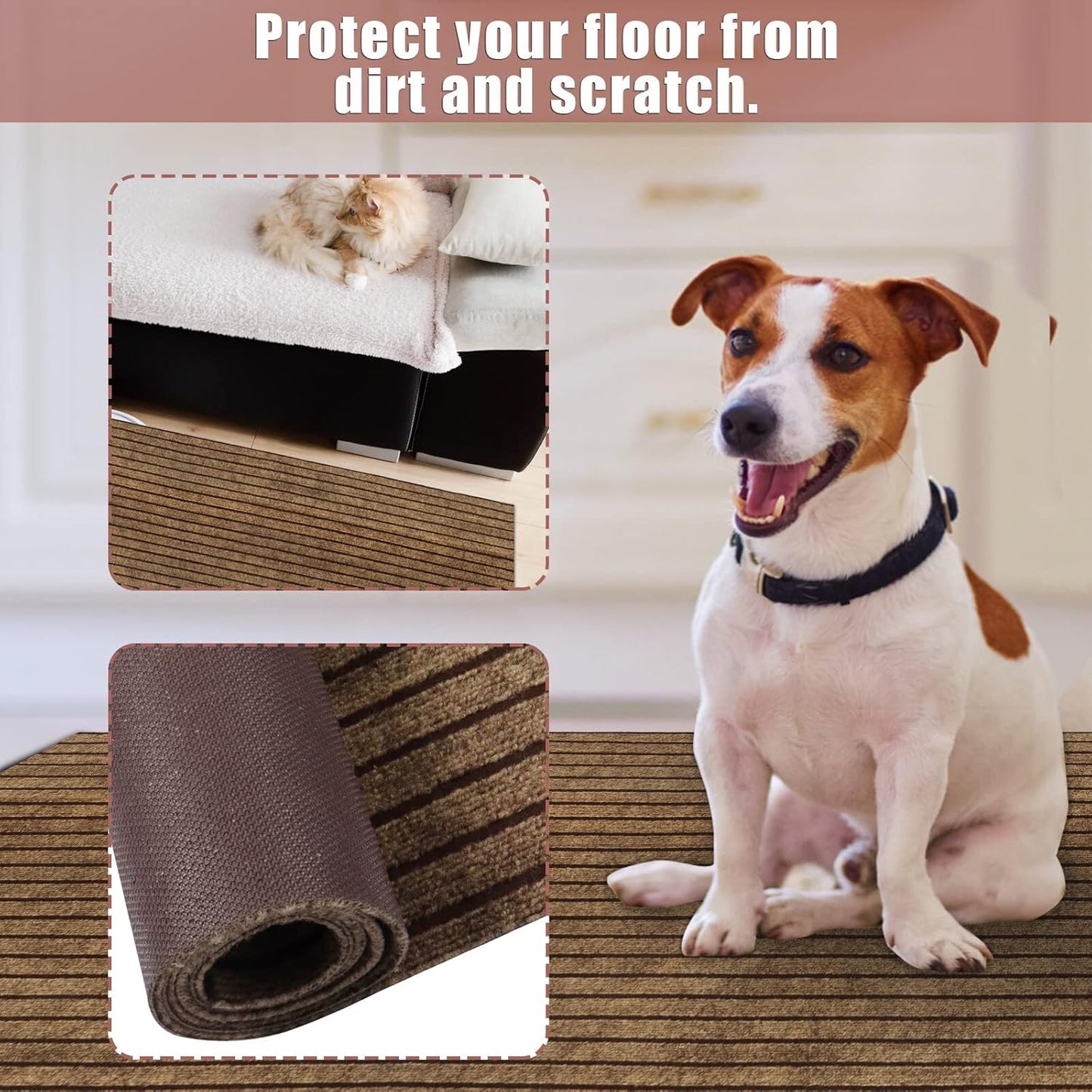 Household Striped Carpet Door Mat NonSlip Waterproof Kitchen Floor Mat Easy To Clean And Customisat