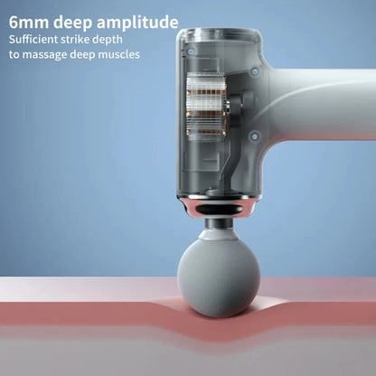 Electric Massage Gun for Full Body Relaxation, Portable with Interchangeable Heads & LED Light