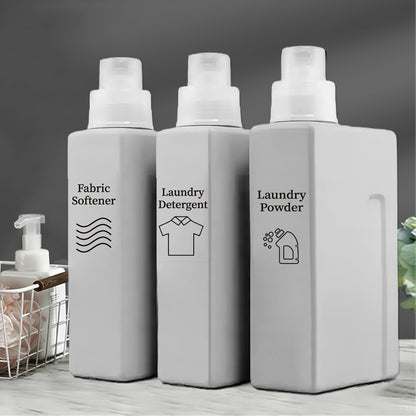 Laundry Detergent Dispenser , Refillable Storage Container, Laundry Room Canister for Softener, Liquid Powder