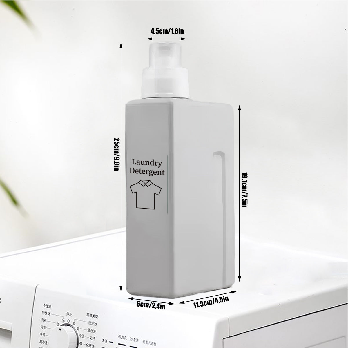 Laundry Detergent Dispenser , Refillable Storage Container, Laundry Room Canister for Softener, Liquid Powder