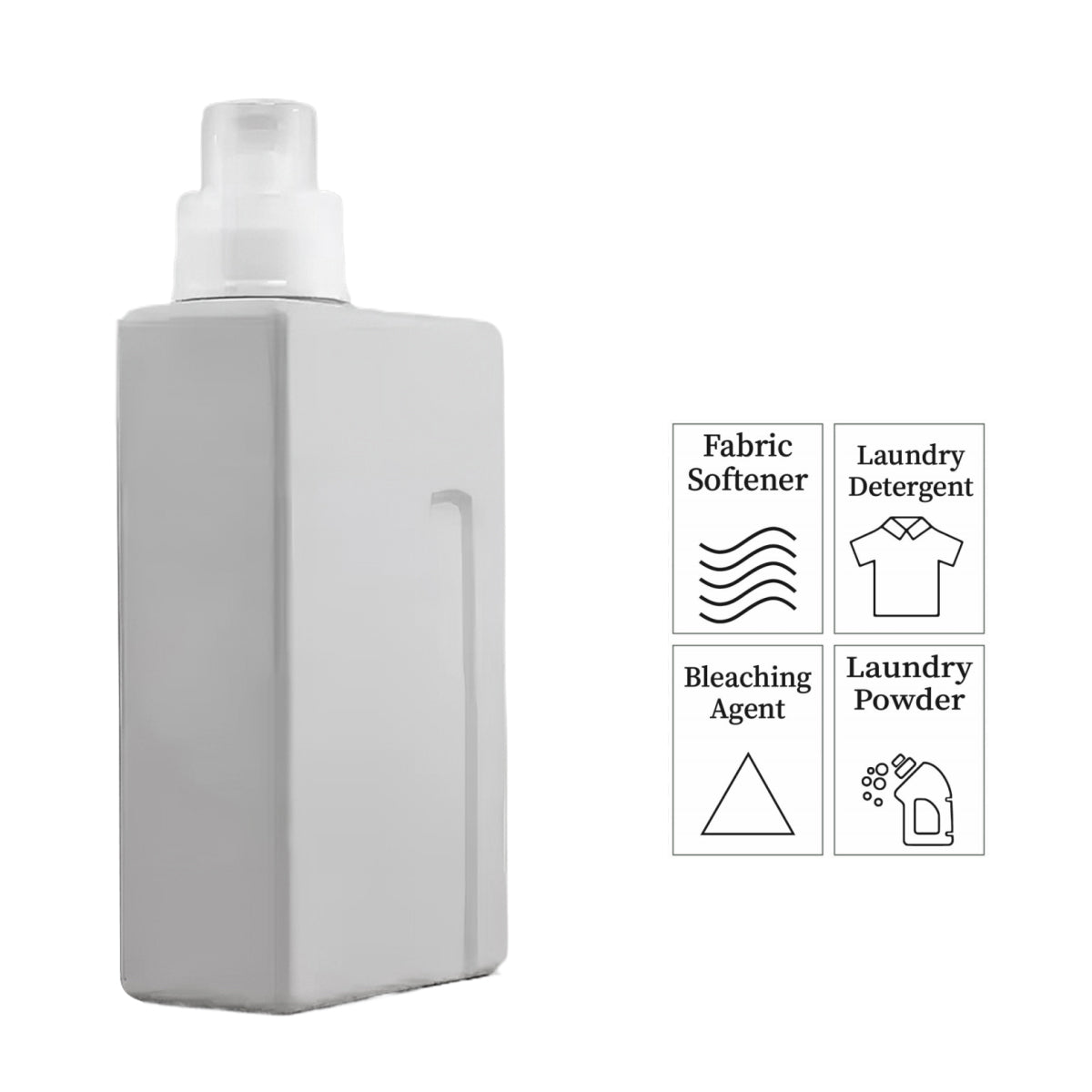 Laundry Detergent Dispenser , Refillable Storage Container, Laundry Room Canister for Softener, Liquid Powder