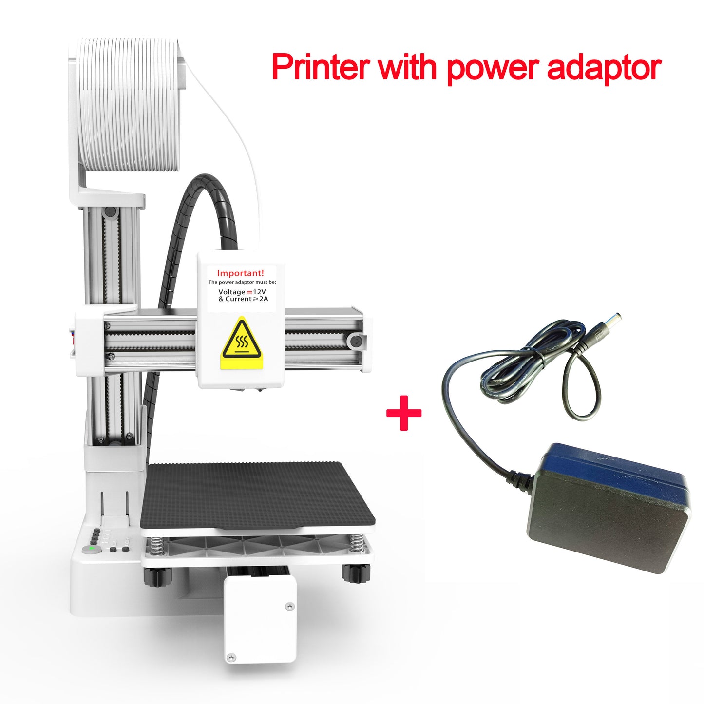 Entry Level EasyThreed Printer Compatible With PLA TPU Filament Power Adaptor Included 4