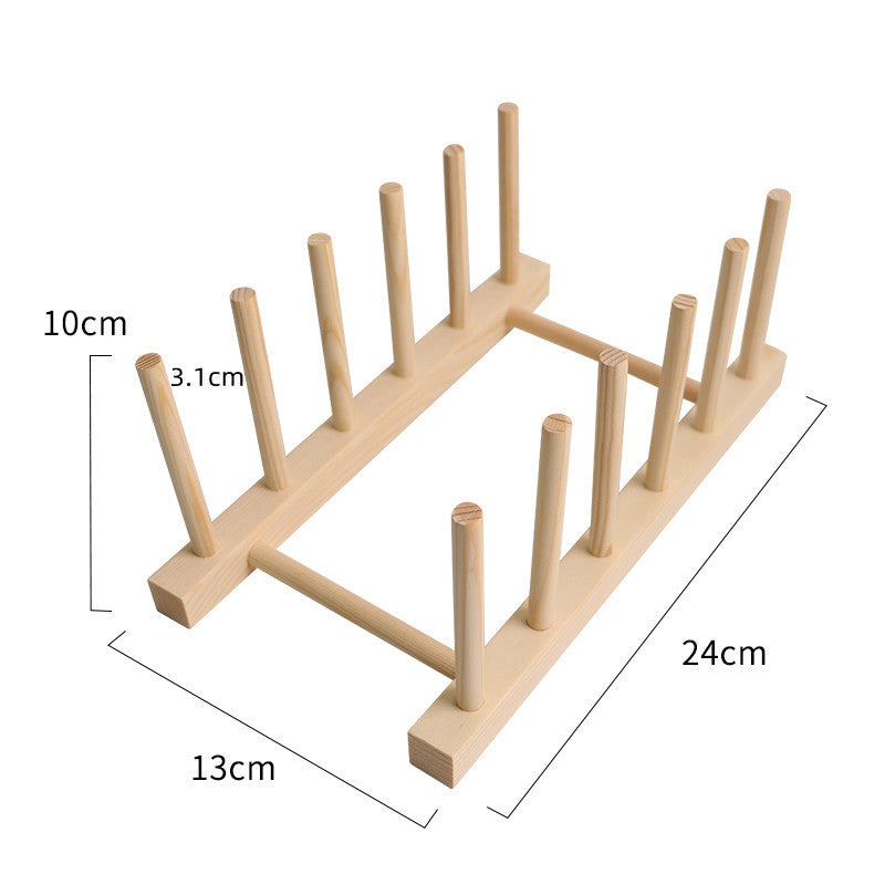 Wooden Kitchen Organizer Pot Lid Holder Plate Storage Rack And Multifunction Shelf For Cups Cutting 7
