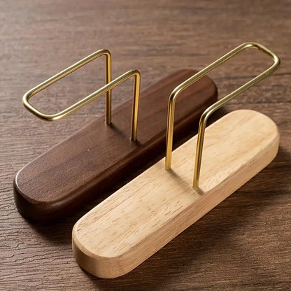 Wooden Coffee Filter Paper Holder, Vertical Storage Rack for Kitchen & Office