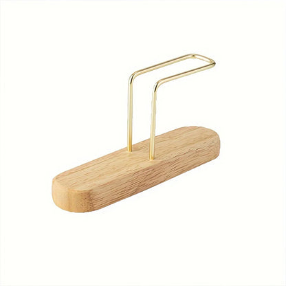 Wooden Coffee Filter Paper Holder, Vertical Storage Rack for Kitchen & Office