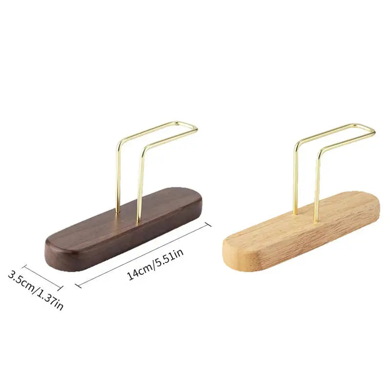 Wooden Coffee Filter Paper Holder, Vertical Storage Rack for Kitchen & Office