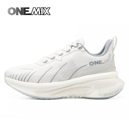Heavy Runners Running Shoes For Men Lace Up Sports Sneakers Cushioning Nonslip Outdoor Athletic Sho