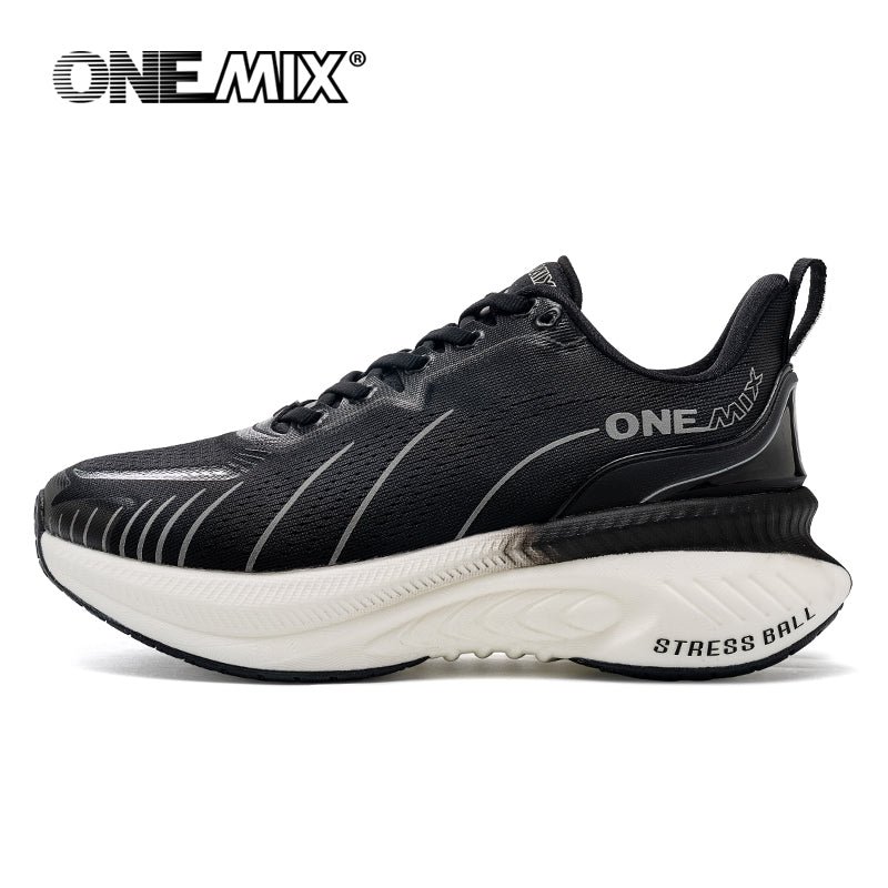 Heavy Runners Running Shoes For Men Lace Up Sports Sneakers Cushioning Nonslip Outdoor Athletic Sho
