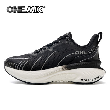 Heavy Runners Running Shoes For Men Lace Up Sports Sneakers Cushioning Nonslip Outdoor Athletic Sho