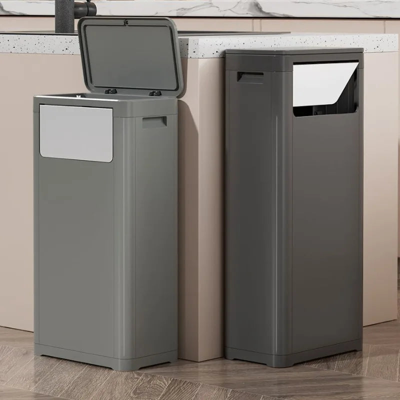 Rectangular Kitchen Wastebasket with Anti Odor and Recycling Features Trash Can Storage Kitchen Wastebasket Toilet