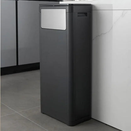 Rectangular Kitchen Wastebasket With Anti Odor And Recycling Features Trash Can Storage Kitchen Was 1