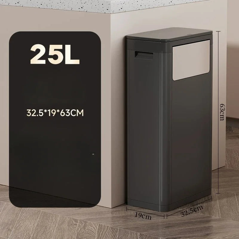 Rectangular Kitchen Wastebasket With Anti Odor And Recycling Features Trash Can Storage Kitchen Was 6