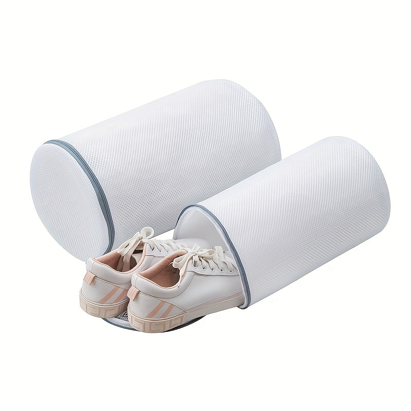 Versatile Shoe Washing Bag for Sneakers, Socks & Running Shoes - Durable Mesh Laundry Bag with Zipper Closure