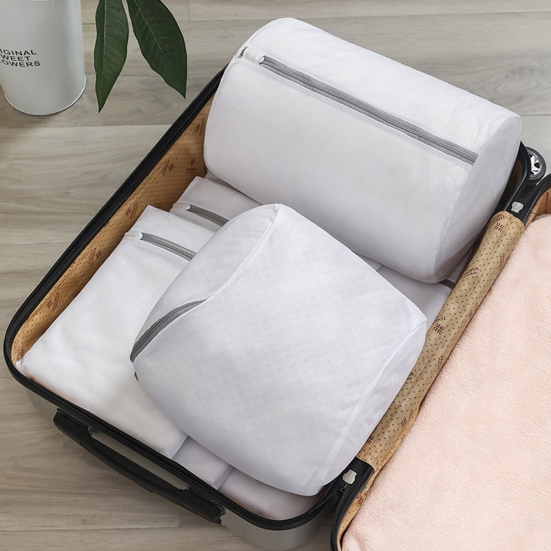 Versatile Shoe Washing Bag for Sneakers, Socks & Running Shoes - Durable Mesh Laundry Bag with Zipper Closure