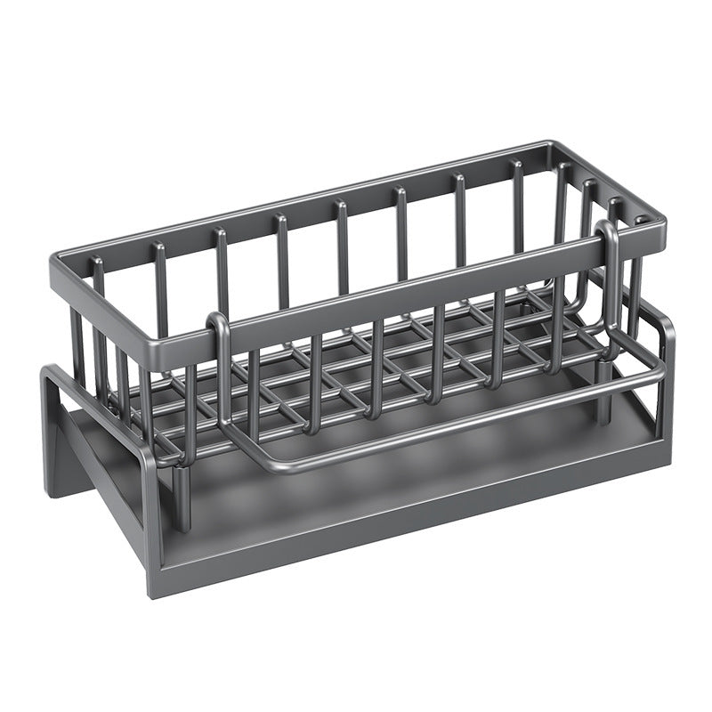 Kitchen Sink Drain Rack Organizer Plastic Selfdraining Sink Shelf Soap Sponge Holder Dishcloth Towe