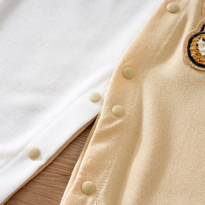 Spring Autumn Baby Cartoon Jumpsuit Long Sleeved Baseball Clothes Trendy And Handsome Baby Clothes 4
