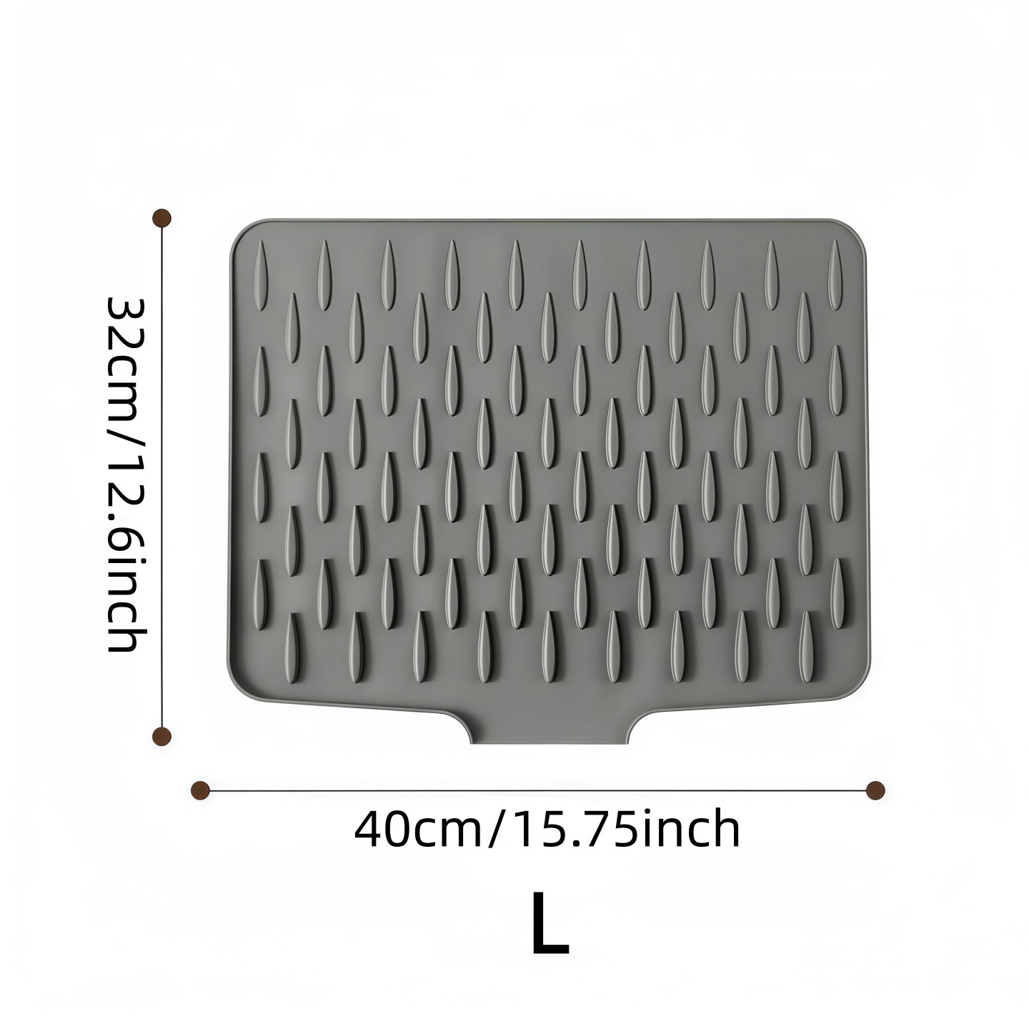 Silicone Drain Mat For Sink Kitchen Dish Draining Drying Mat 6