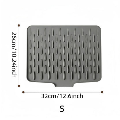 Silicone Drain Mat For Sink Kitchen Dish Draining Drying Mat 4