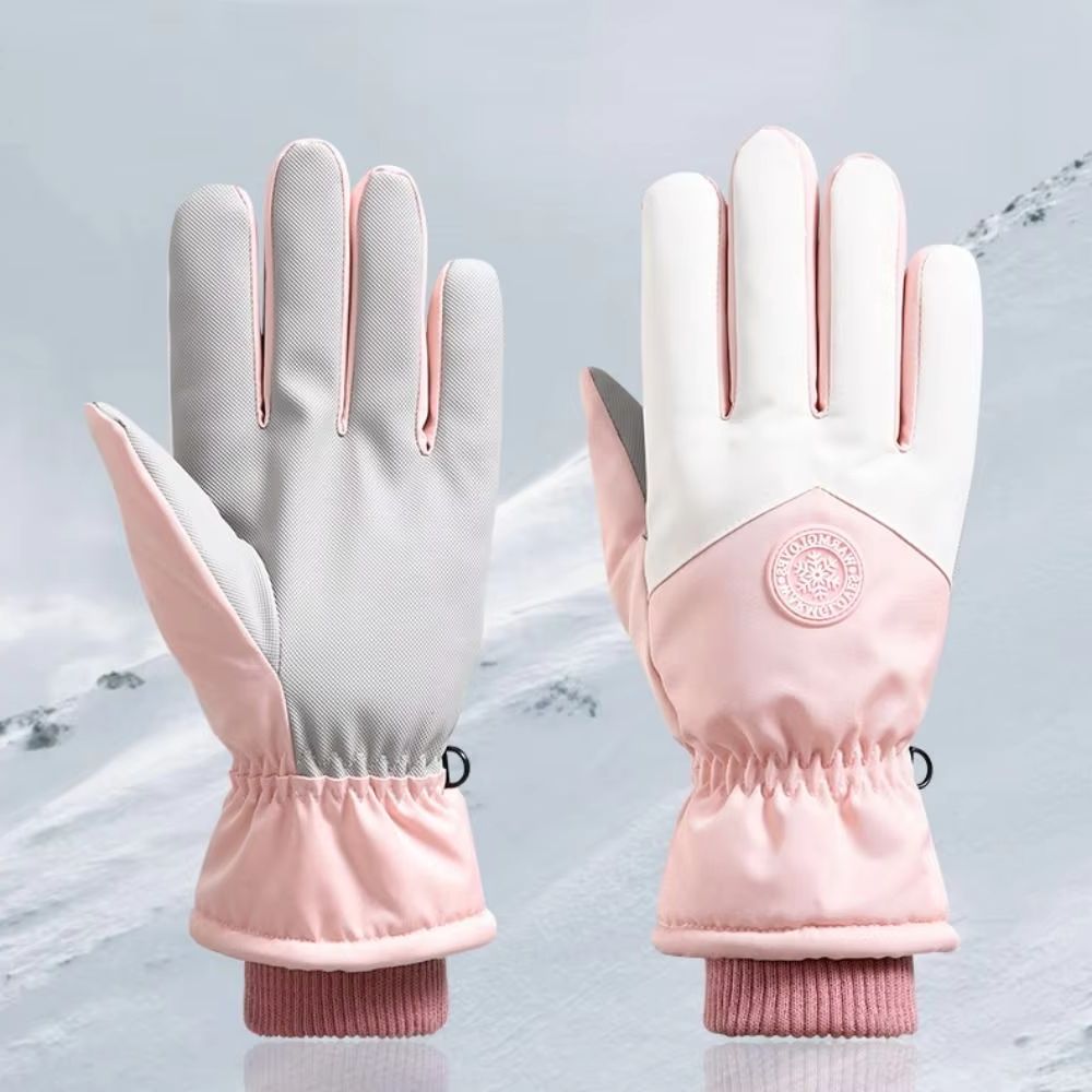 Waterproof Cold-proof Winter Gloves, Thermal Ski Gloves, Non-slip Touch Screen, Adjustable Winter Gloves