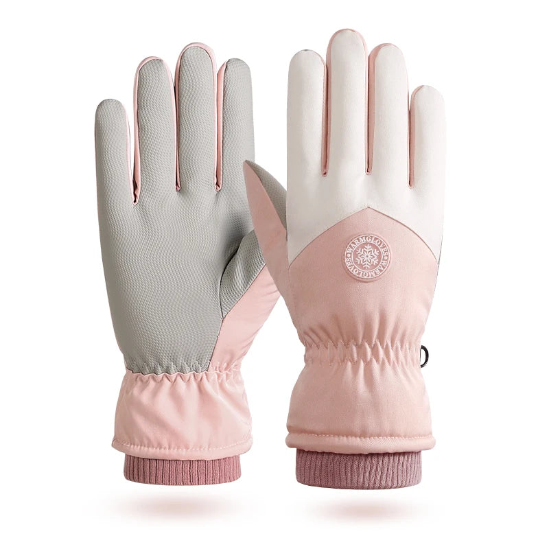 Waterproof Coldproof Winter Gloves Thermal Ski Gloves Nonslip Touch Screen Adjustable Winter Gloves 7