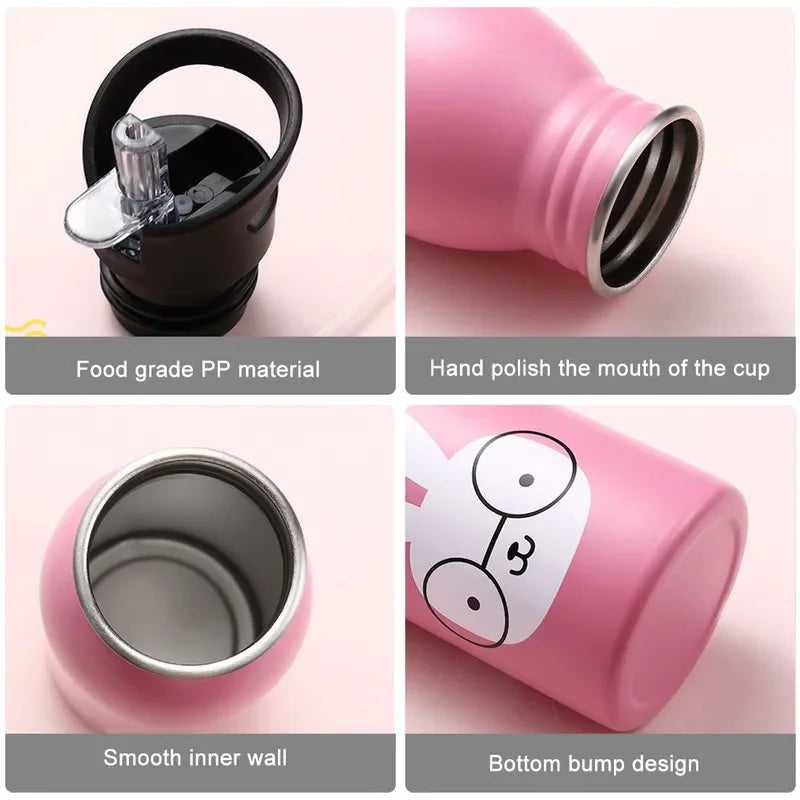 Portable Stainless Steel Water Bottles For Children Outdoor Cycling Camping Bicycle Kettle 2