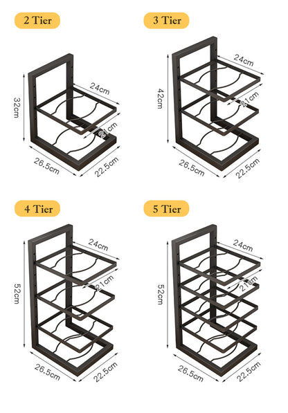 Adjustable Stainless Steel Pot Rack Organiser For Kitchen Storage 5