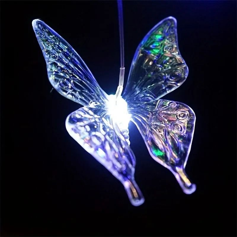 Solar LED Color Changing Butterfly Dragonfly Wind Chime 5