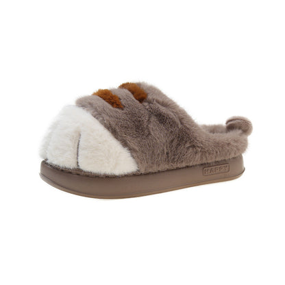 Womens Adorable Kitty Claw Slippers Warm Furry Mules NonSlip Fluffy Slides Cat Outdoor Fashion Home 6