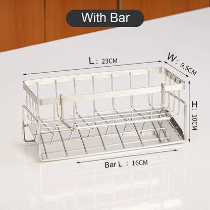 Kitchen Multifunctional Stainless Steel Sink Drain Rack Organizer Kitchen Sponge Cleanser Holder Dr 8